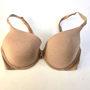 Victoria Secret uplift semi demi nude beige light skin tone marked sz 32DD